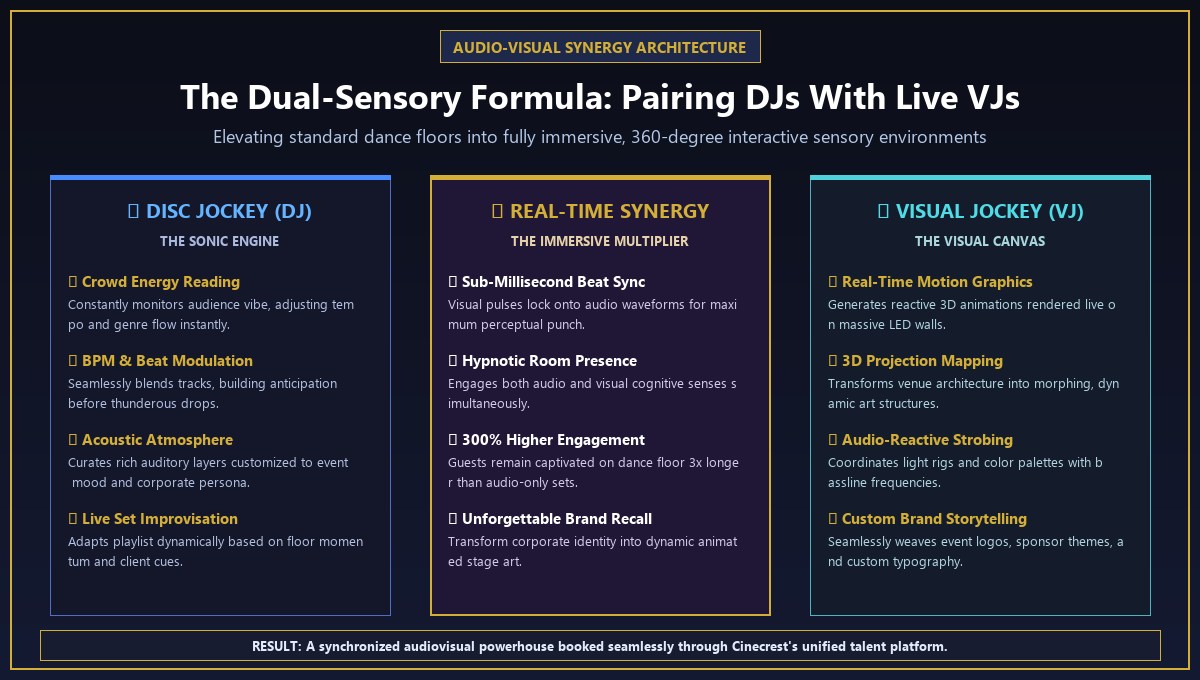 DJ and VJ Dual-Sensory Audio-Visual Synergy Matrix