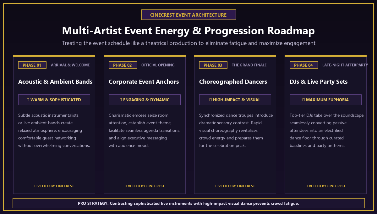 Multi-Artist Event Energy & Progression Roadmap